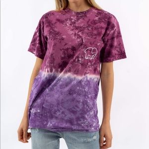 Ivory Ella Purple Tie-Dyed T-shirt